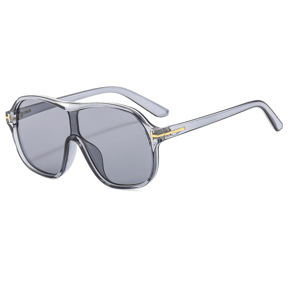 Dame moteriktig oversized solbrille med innovativt design Luvikno