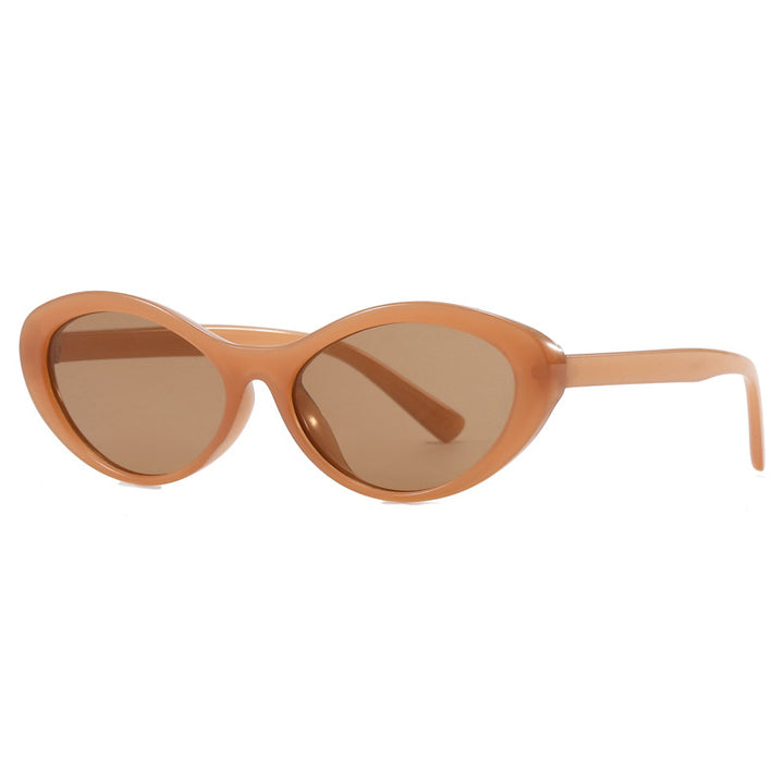 Dame stilige Cat-Eye solbriller med myke kurver og UV-beskyttelse Luvikno