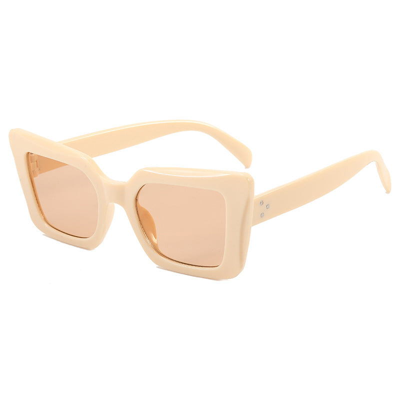 Dame firkantet solbrille med minimalistisk design Luvikno