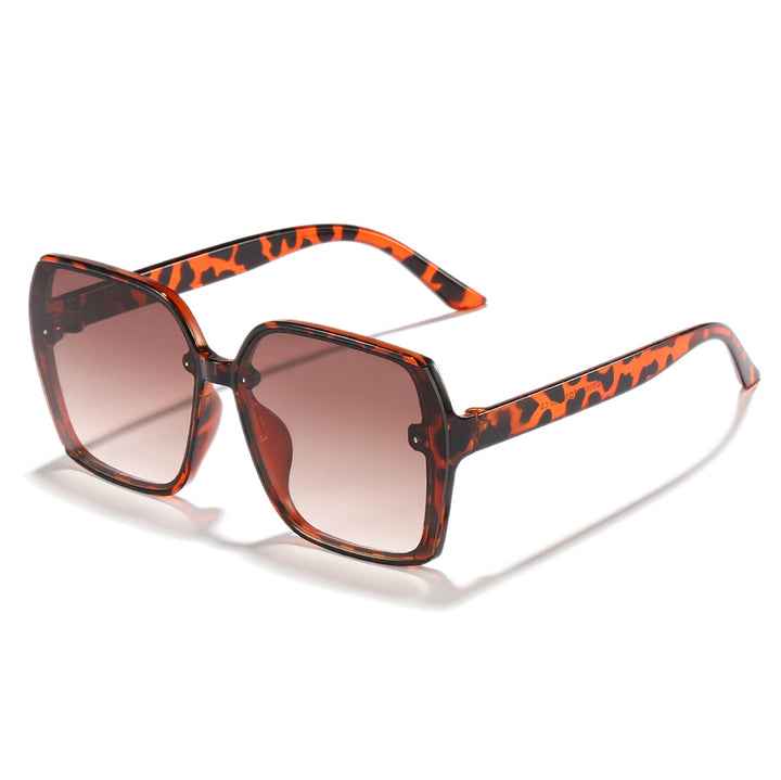 Dame stilige kvadratiske solbriller med gradientlinser Luvikno