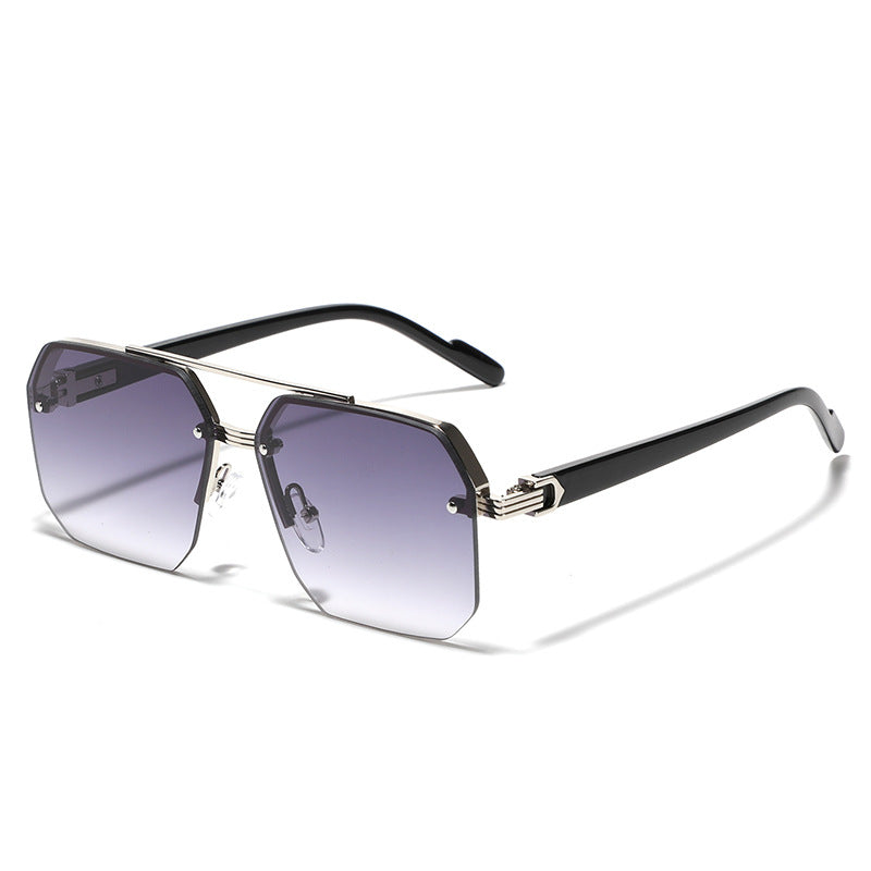 Dame sekskantet solbrille med elegant metallramme Luvikno