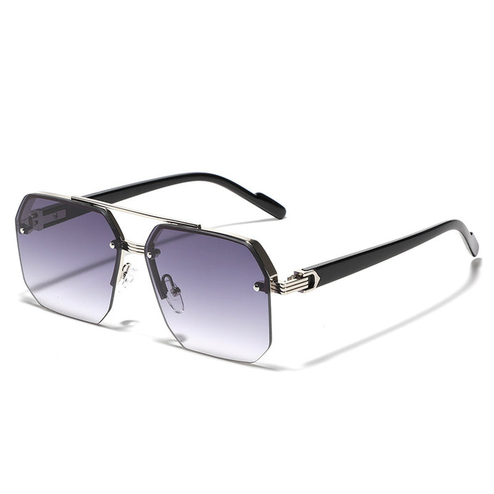 Dame sekskantet solbrille med elegant metallramme Luvikno
