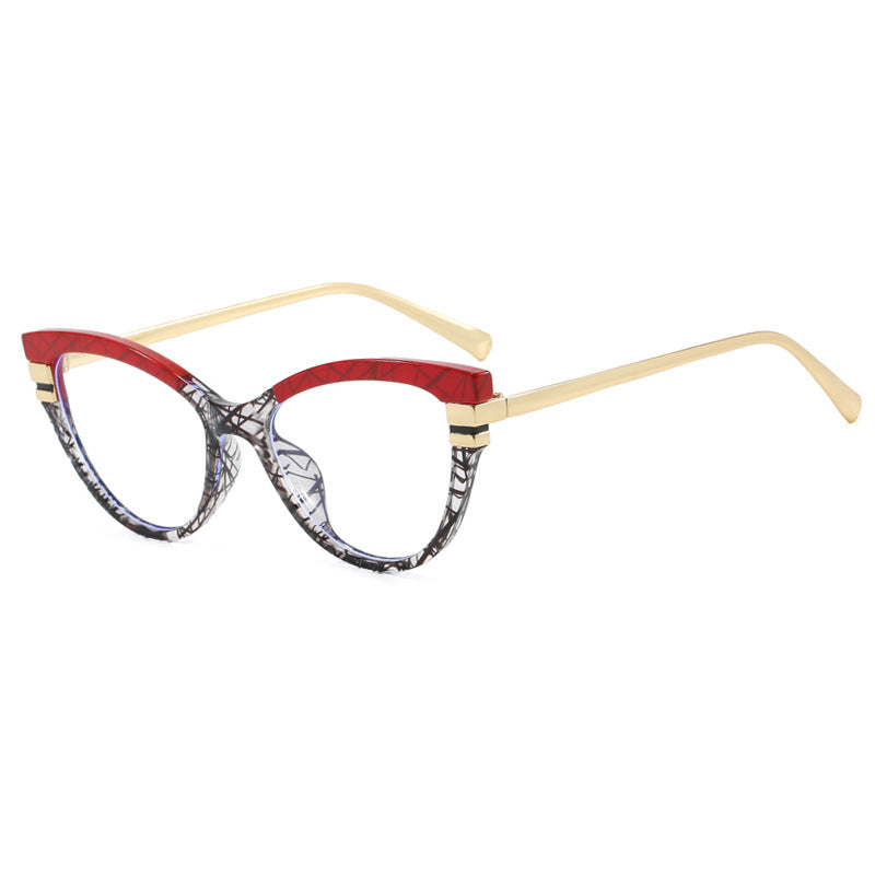 Damer Cat-Eye solbrille med elegante metallakenter Luvikno