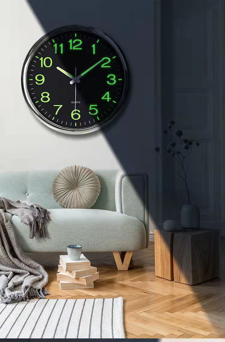 Luvikno | Stille Klasserom Klokke 30 cm - Stille & Opplyst Tid