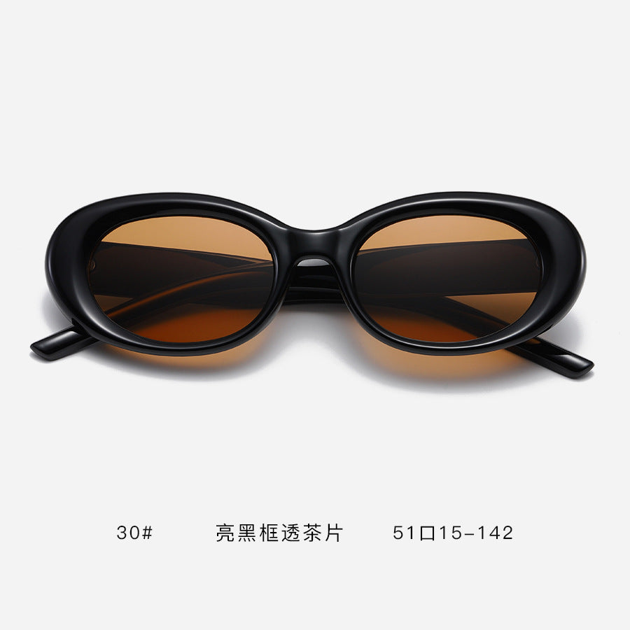 Dame Designer-solbrille i moderne maskeformat Luvikno