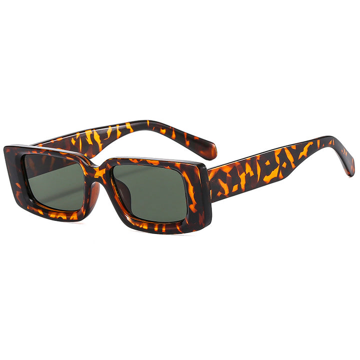 Dame moteriktig solbrille med trendy gjennomsiktig ramme og sporty design Luvikno