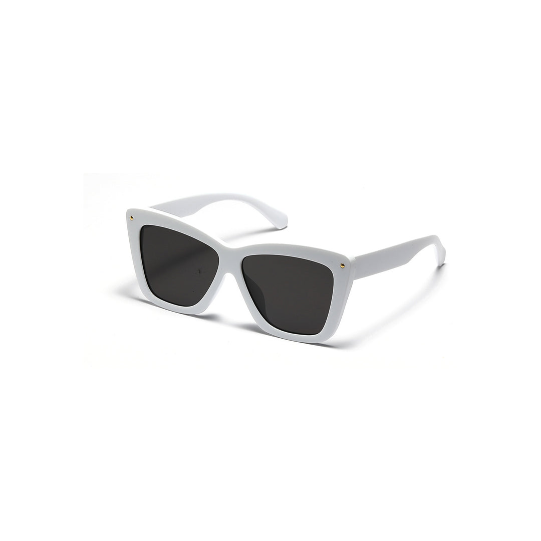 Dame geometrisk oversized solbrille Luvikno