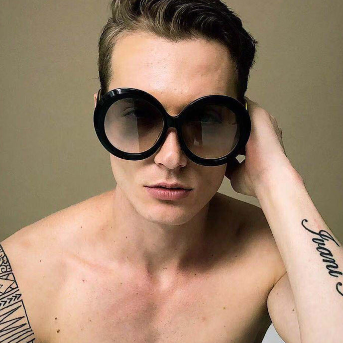 Dame moteriktig solbrille med stor ramme og UV-beskyttelse Luvikno