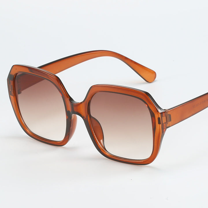 Dame Modisk Oversized-solbrille med ekstravagante leoparddetaljer Luvikno