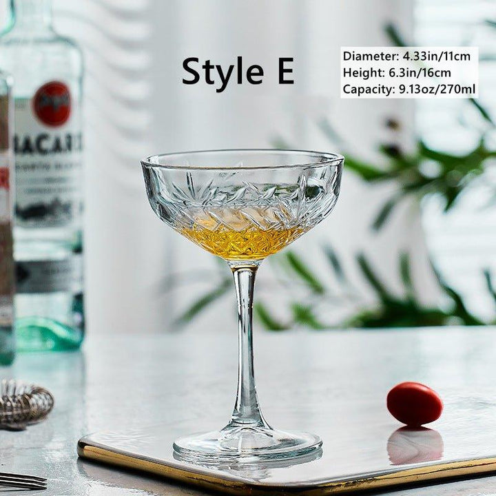 Mønstret Martini Cocktail Glasser | Luvikno