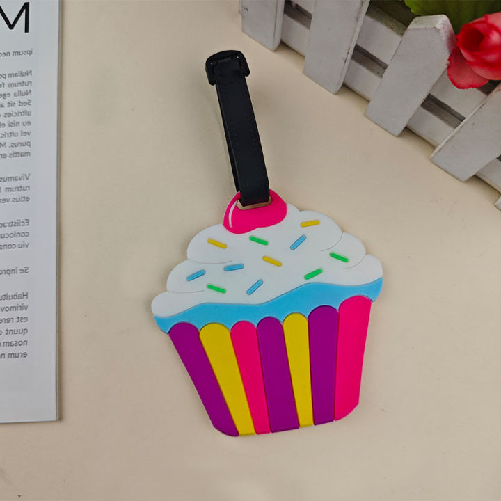 Unisex bagasjetag i cupcake-design Luvikno