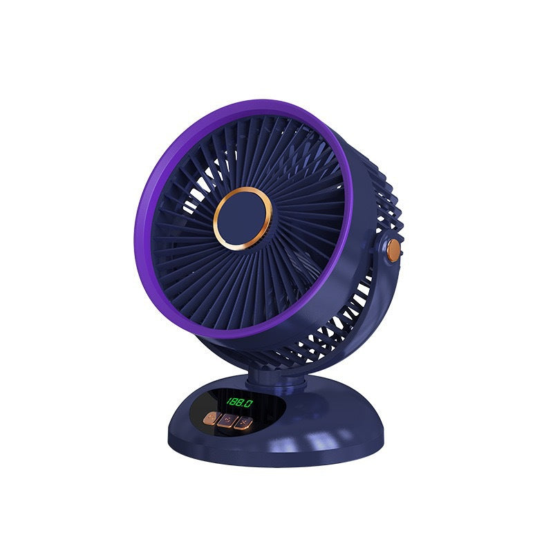 Unisex Bærbar Turbo-Ventilator med digital skjerm Luvikno