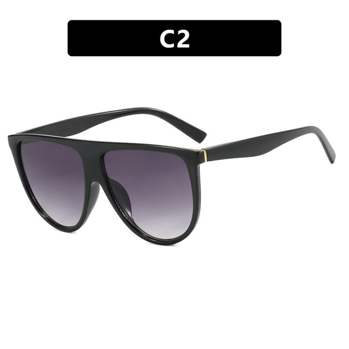 Dame trendy oversized solbriller med stilige transparente rammer Luvikno