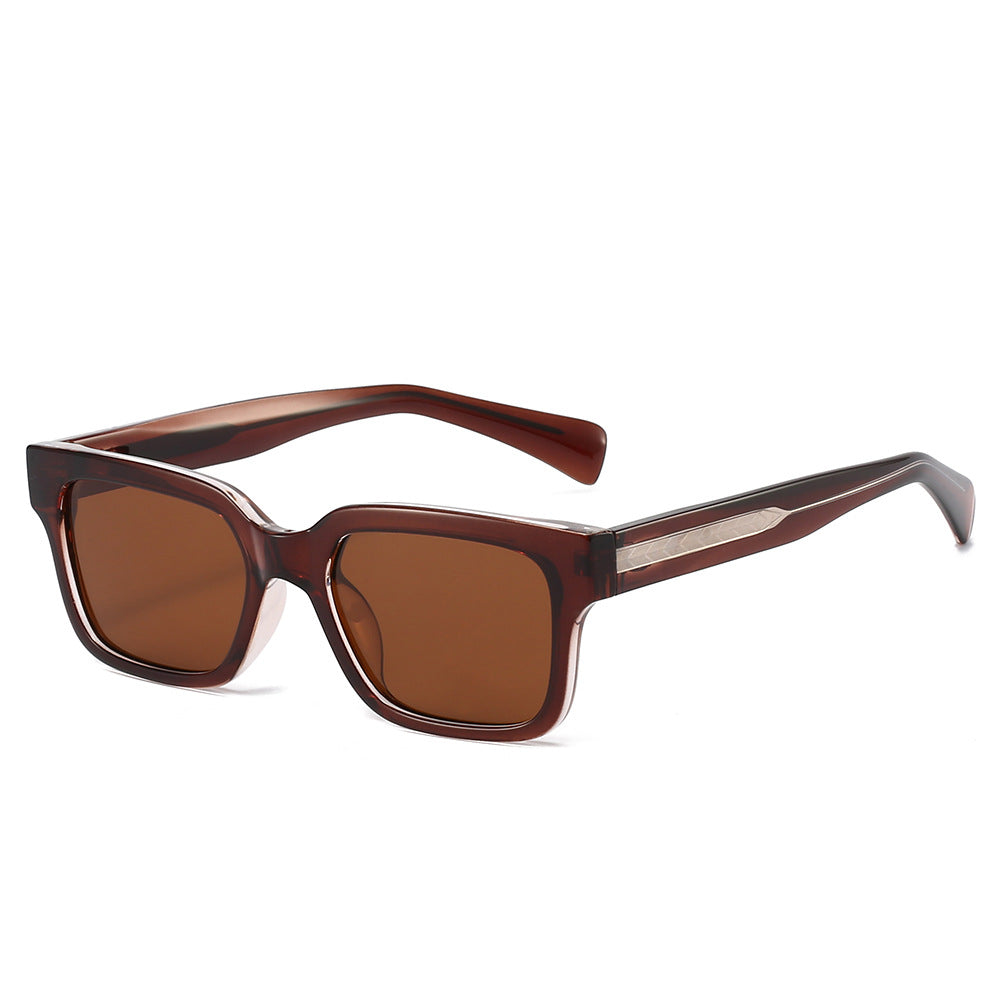 Damer trendy firkantet solbrille Luvikno
