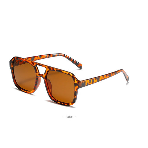 Dame modische Oversized-solbrille med iøynefallende mønster Luvikno
