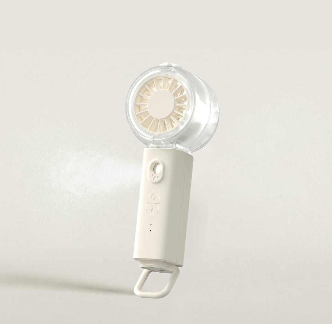 Unisex nan tragbarer Mini-Ventilator med spraytåke funksjon og USB-batteri Luvikno