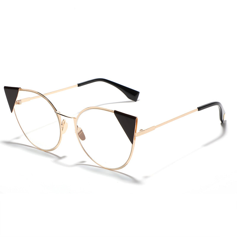 Dame moter Cat-Eye solbriller med stilige aksenter Luvikno