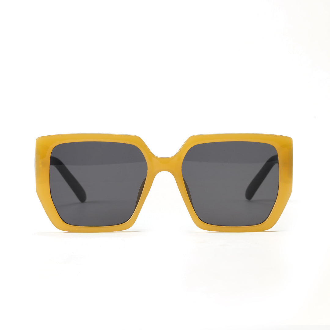 Dame kvadratisk solbrille med beskyttende UV-beskyttelse og moderne design Luvikno