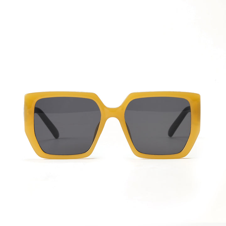 Dame kvadratisk solbrille med beskyttende UV-beskyttelse og moderne design Luvikno