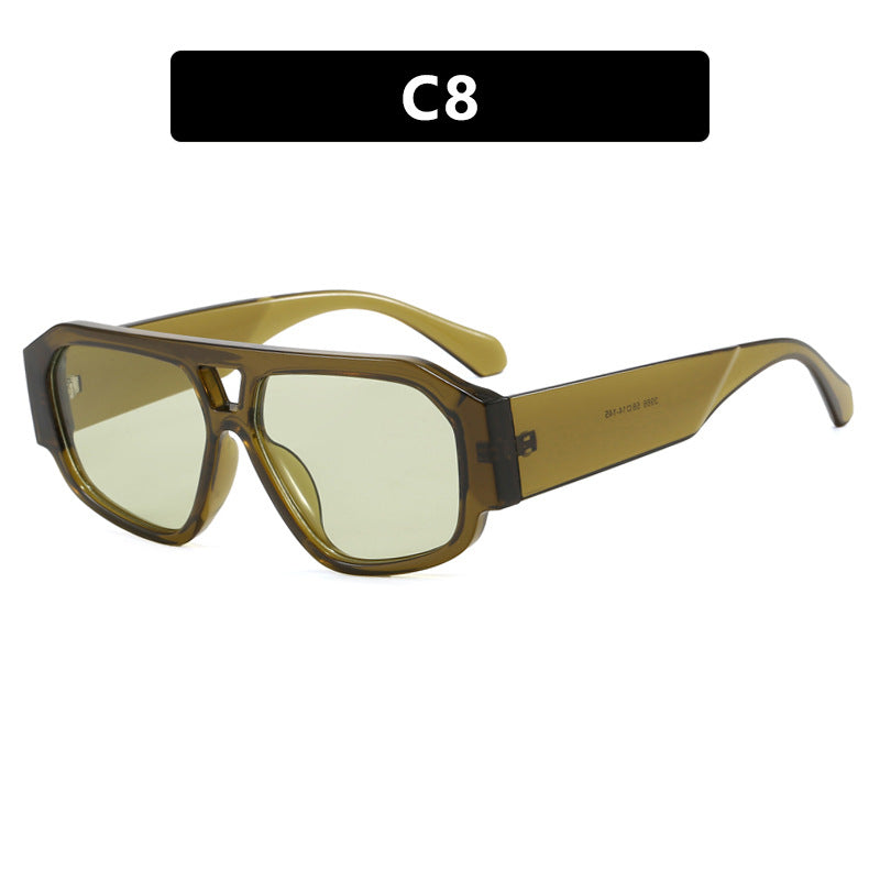 Dame solbrille med iøynefallende oktagon-design og UV-beskyttelse Luvikno