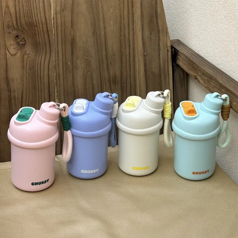 Damen Sportliche Wasserflasche mit praktischem Trageband Luvikno