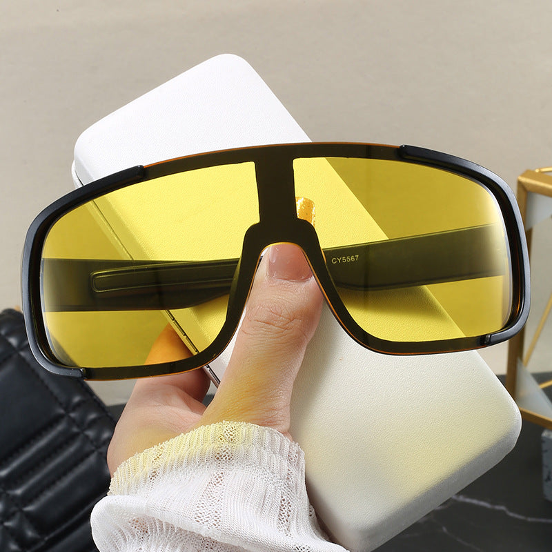 Damen moteriktig sportssolbrille med bred UV-beskyttelse Luvikno