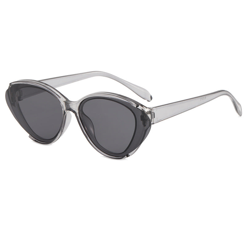Dame Oversized solbrille med gradient Luvikno