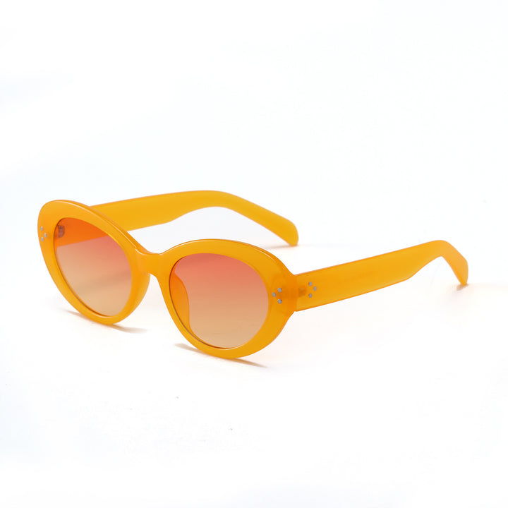 Dame moteriktig oversized solbrille med elegant ramme Luvikno