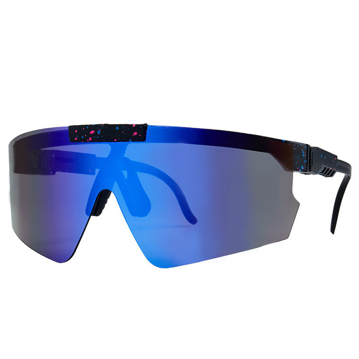 Dame Sport-solbrille i moderne design med store glass Luvikno
