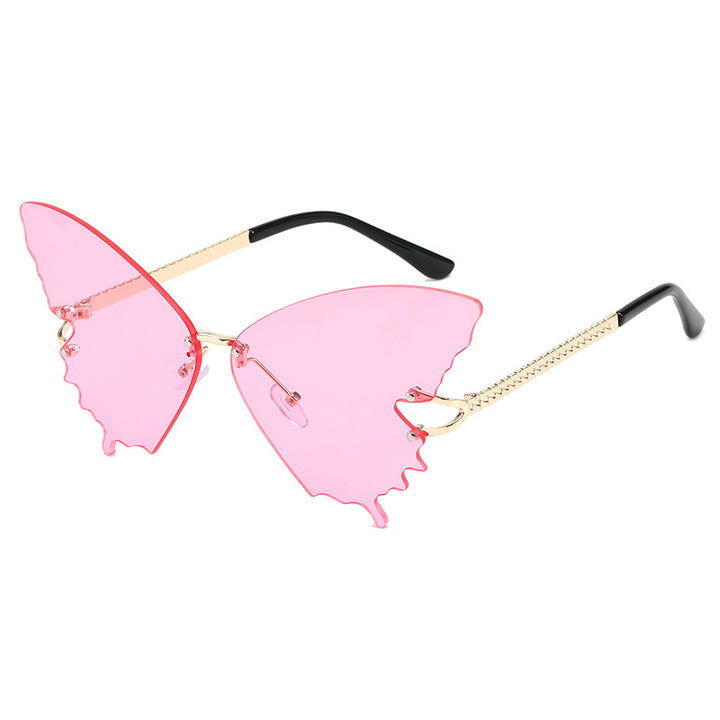 Damer ekstravagant sommerfugls-solbrille Luvikno