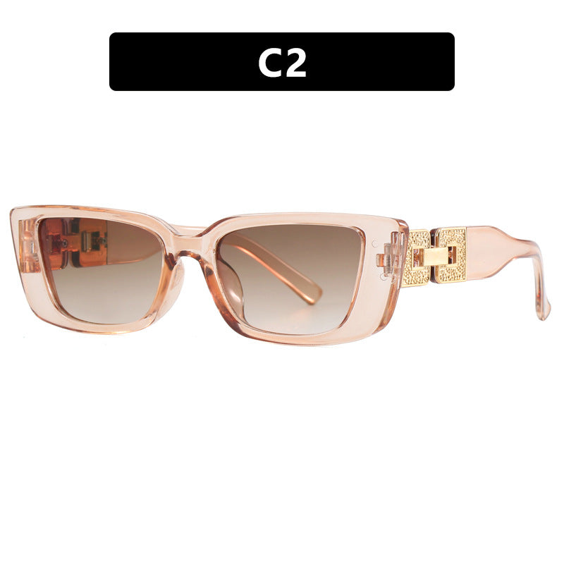 Dame moteriktig Oversized solbrille med unikt leopardmønster Luvikno