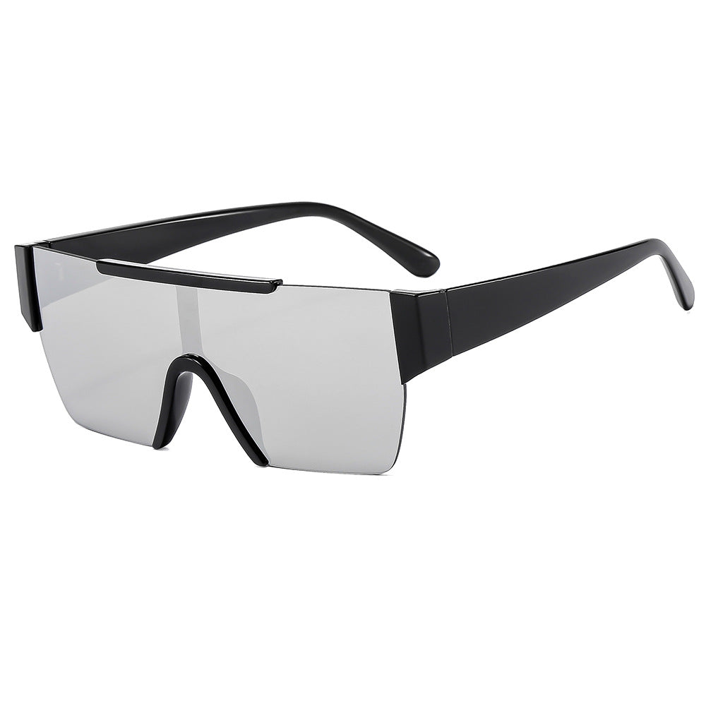 Dame trendy oversized solbriller i futuristisk design Luvikno