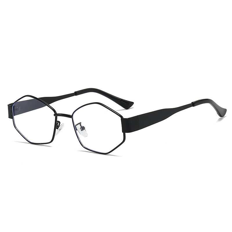 Dame moteriktig solbrille i elegant sekskant-design Luvikno