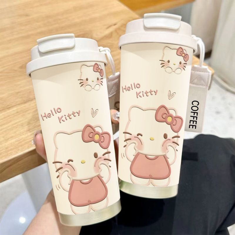Dame isolasjonskop med praktisk bærehåndtak og sjarmerende Hello Kitty-design Luvikno
