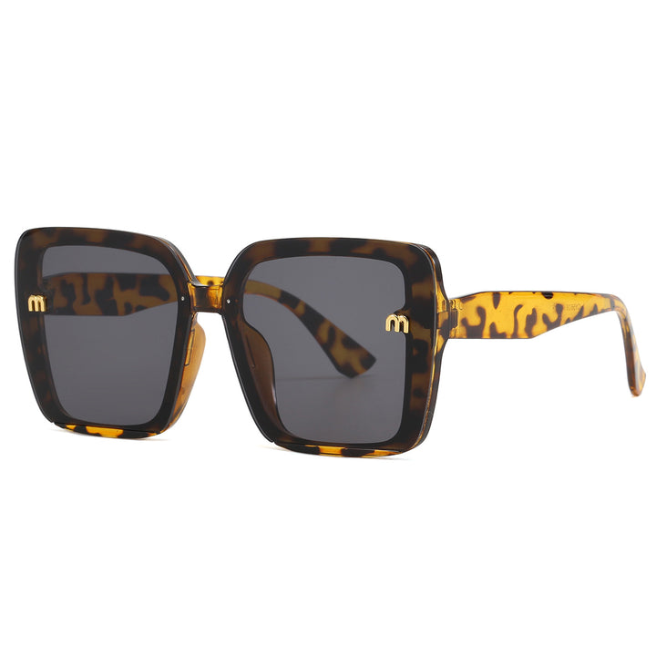 Dame kvadratisk solbrille med elegant ramme Luvikno