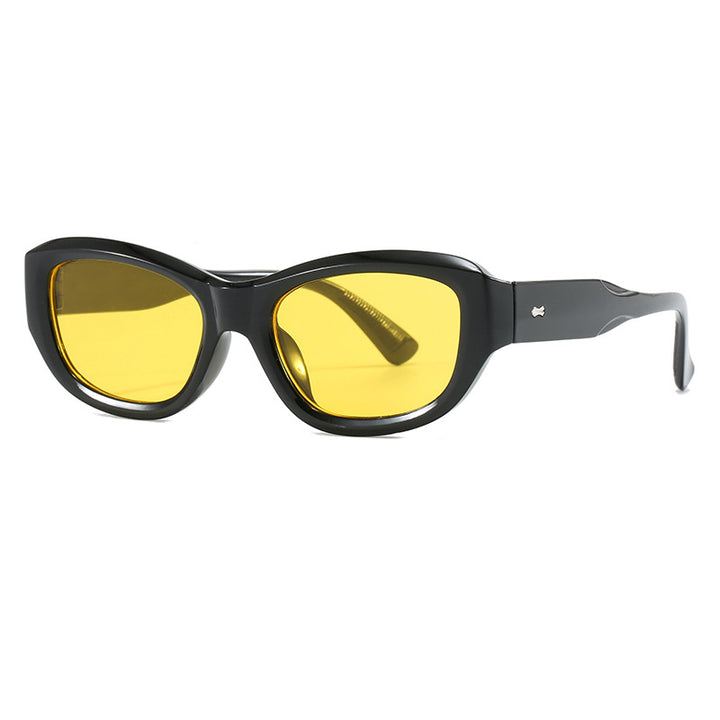 Dame moteriktig Cat-Eye solbrille med fleksibel ramme og UV-beskyttelse Luvikno