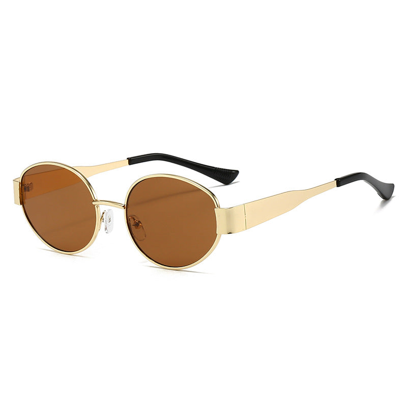 Dame Vintage solbrille i ovalt design Luvikno