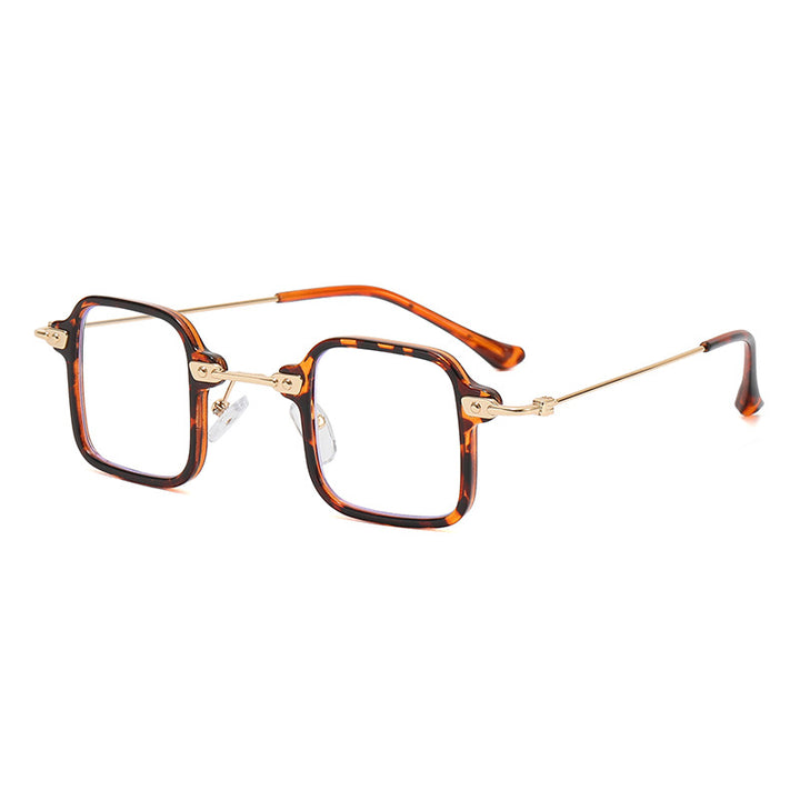 Dame geometrisk solbrille med stilfull metallramme Luvikno