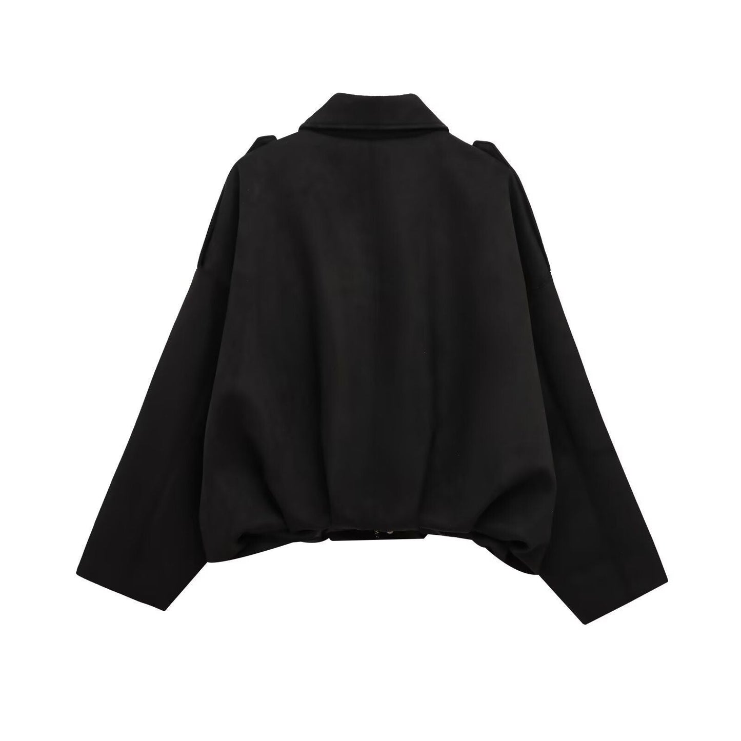 Naisten Ylisuuri Nahkainen Utility Takki Luvik