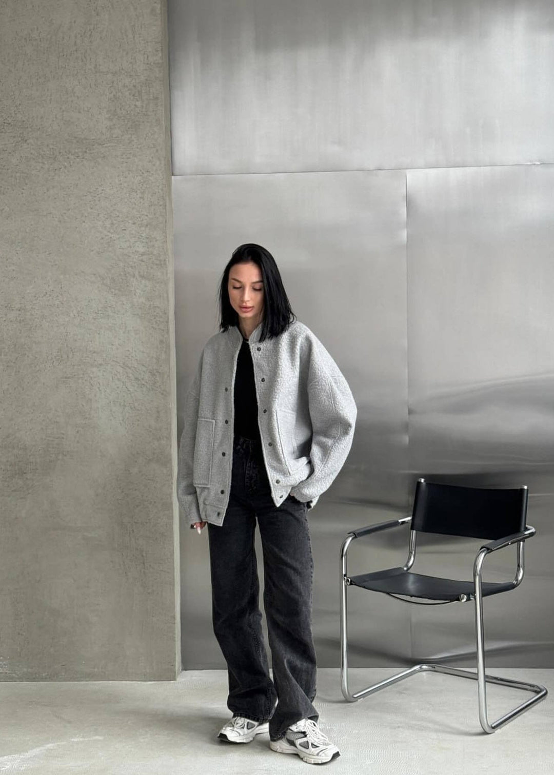 Luvik | Oversized fleece-knappjakke