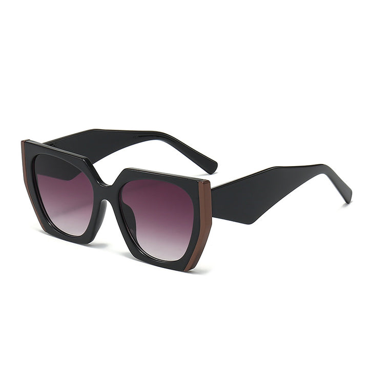 Damer oversized solbriller med markant firkantet design Luvikno