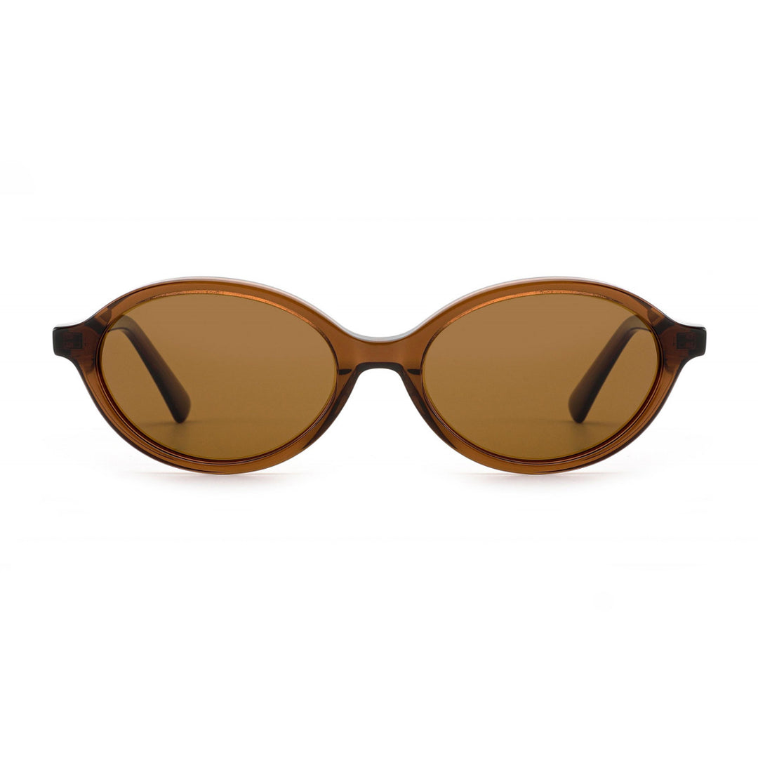 Dame solbrille i elegant, strukturert design med polarisert glass Luvikno