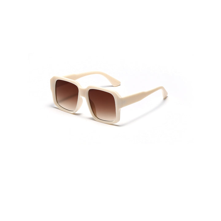 Dame moteriktig kvadratisk solbrille i moderne skilpadde-design Luvikno