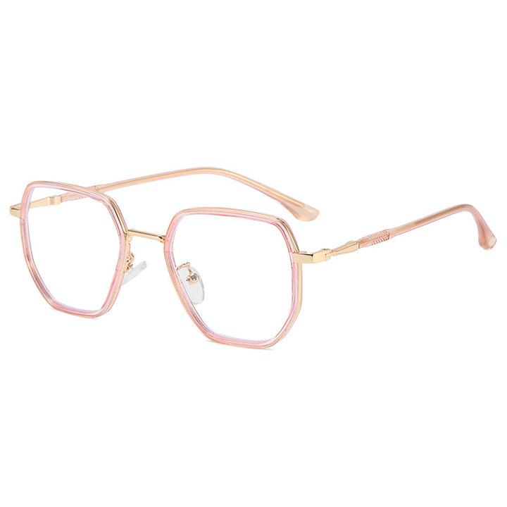 Dame geometrisk solbrille med elegant glassdesign Luvikno