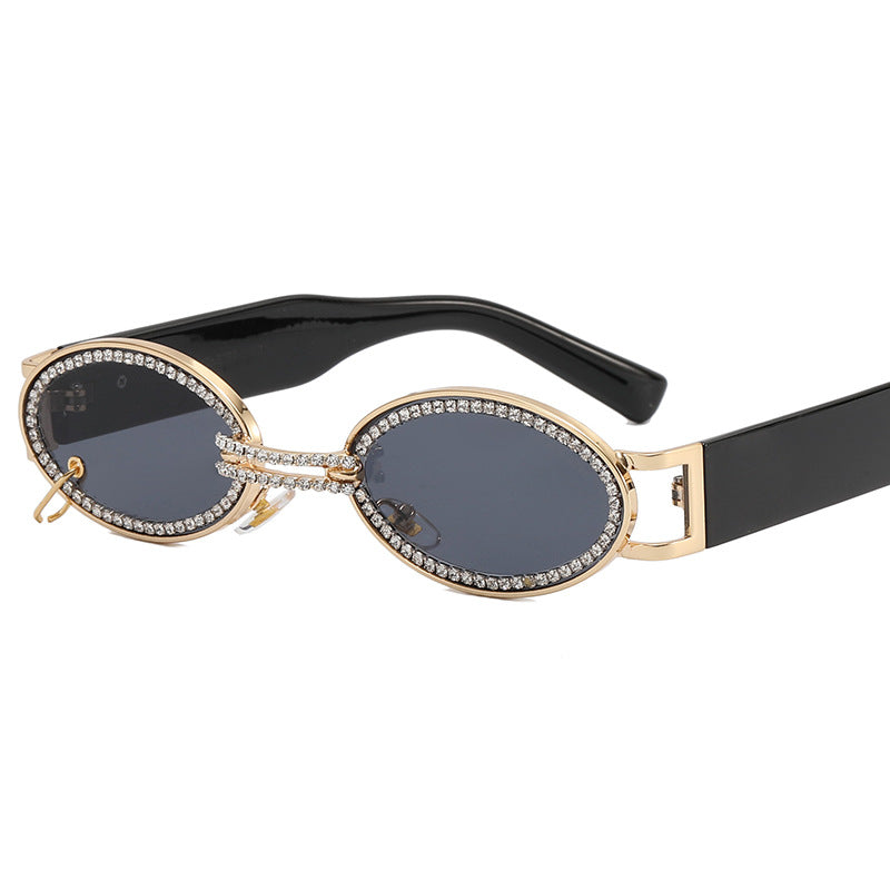 Damer ekstravagant moderne solbriller med rhinestones ramme Luvikno