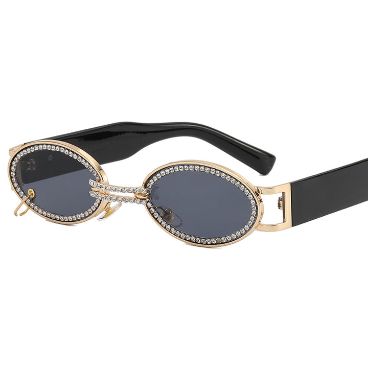 Damer ekstravagant moderne solbriller med rhinestones ramme Luvikno