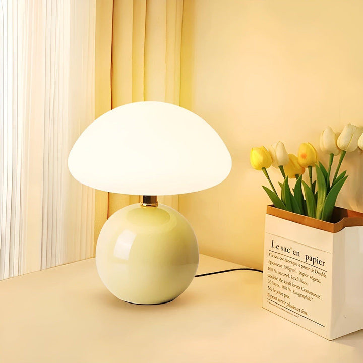 CreamyShine Lampe - Koselig Sopplampe til Nattbord | Luvikno