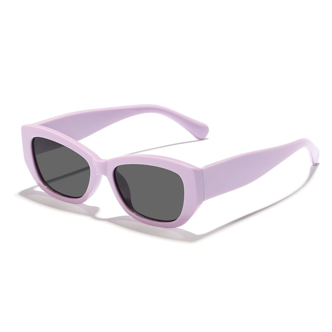 Dame Cat-Eye solbriller med robust ramme og UV-beskyttelse Luvikno