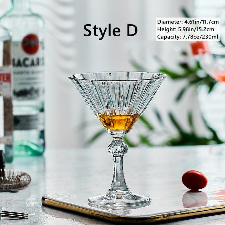 Mønstret Martini Cocktail Glasser | Luvikno