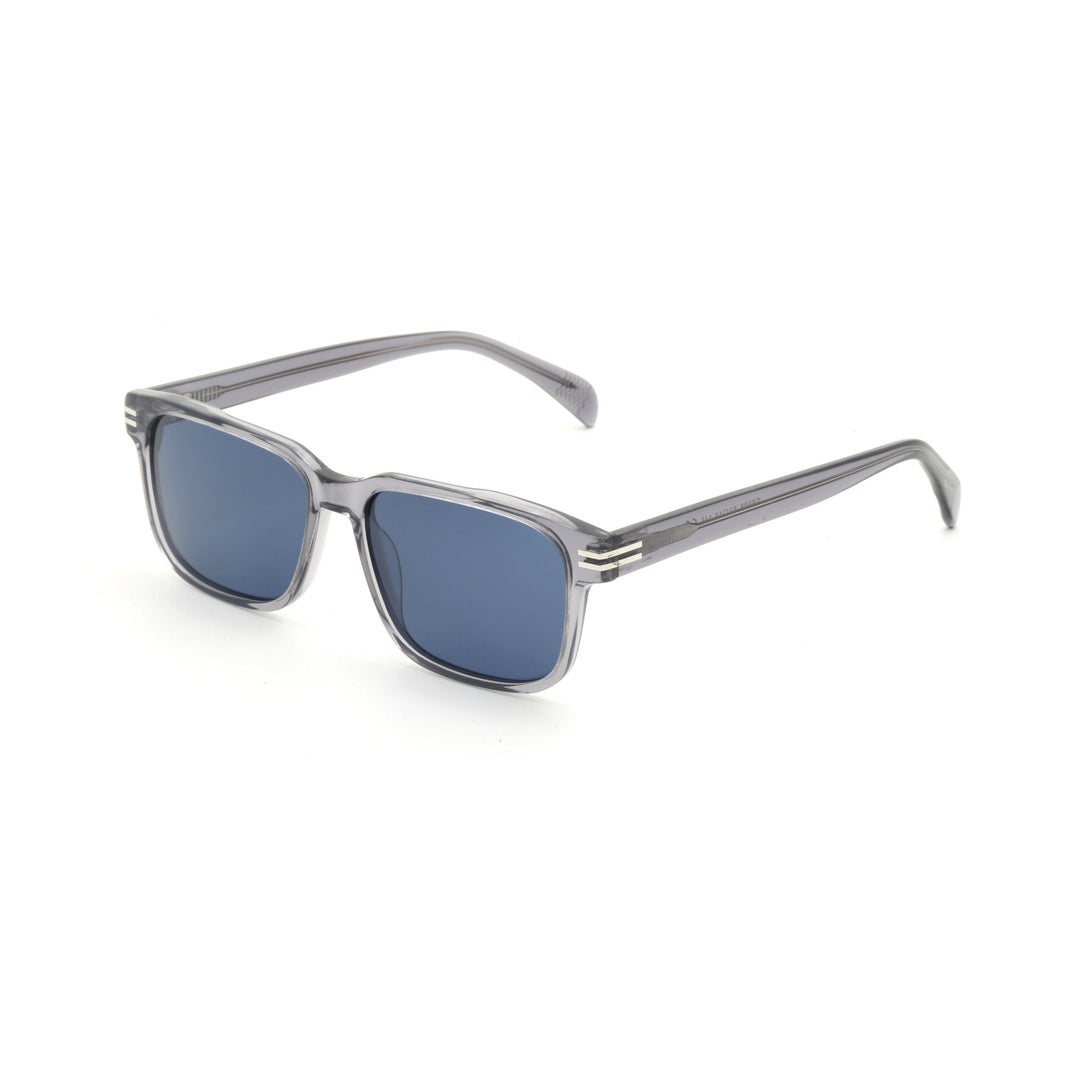 Dame moteriktig solbrille med transparent ramme og grønne glass Luvikno